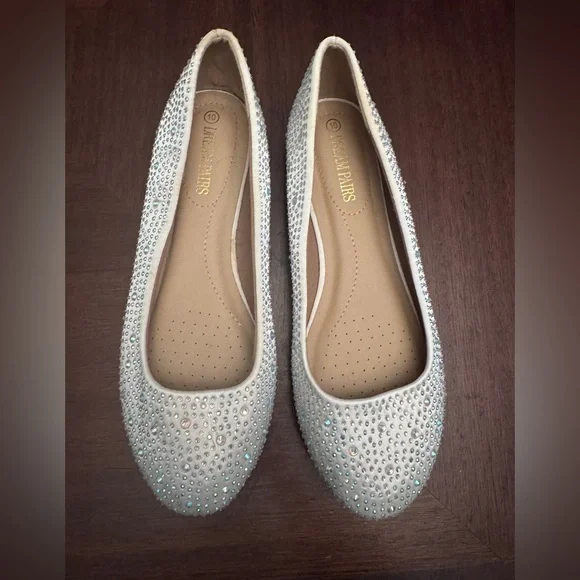 Prom Rhinestone Flats - Picture 1 of 4